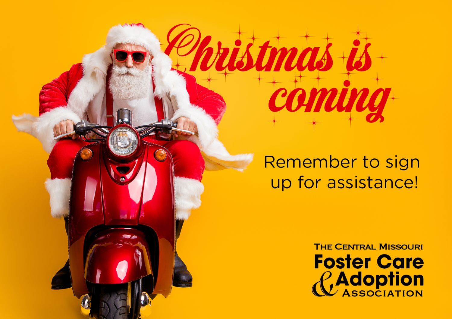 Christmas is coming don't forget to sign up for assistance!